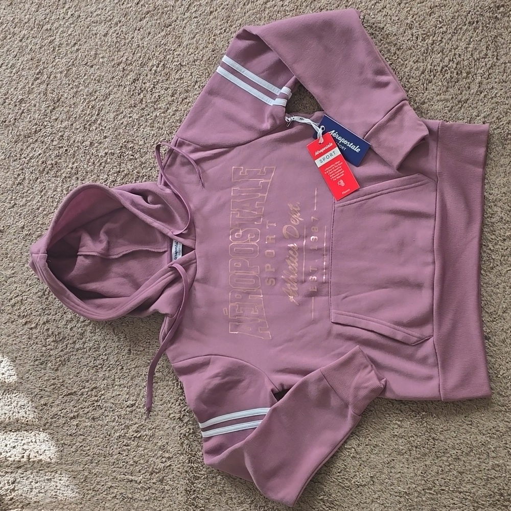 AEROPOSTALE HOODIE JUNIOR MISSES SIZE M LIGHT PURPLE NWT